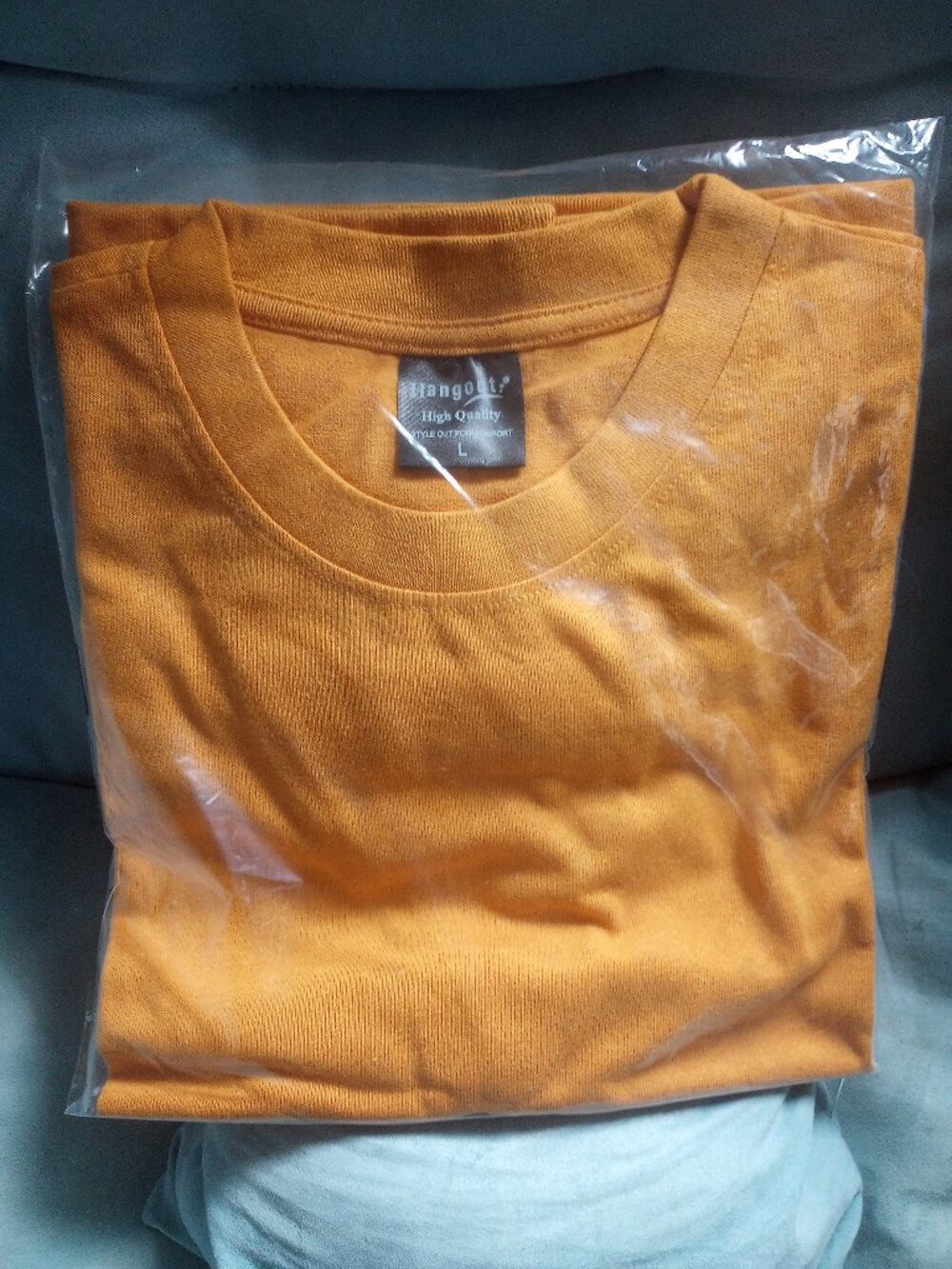 Hangout sz L mustard color high quality t-shirt! New!